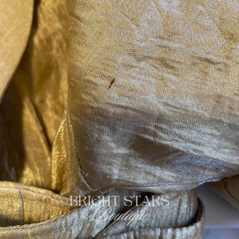 Super Rare Gold Blazer ASO Rory Gilmore Girls Metallic Shimmer Vintage Y2K - Picture 15 of 15
